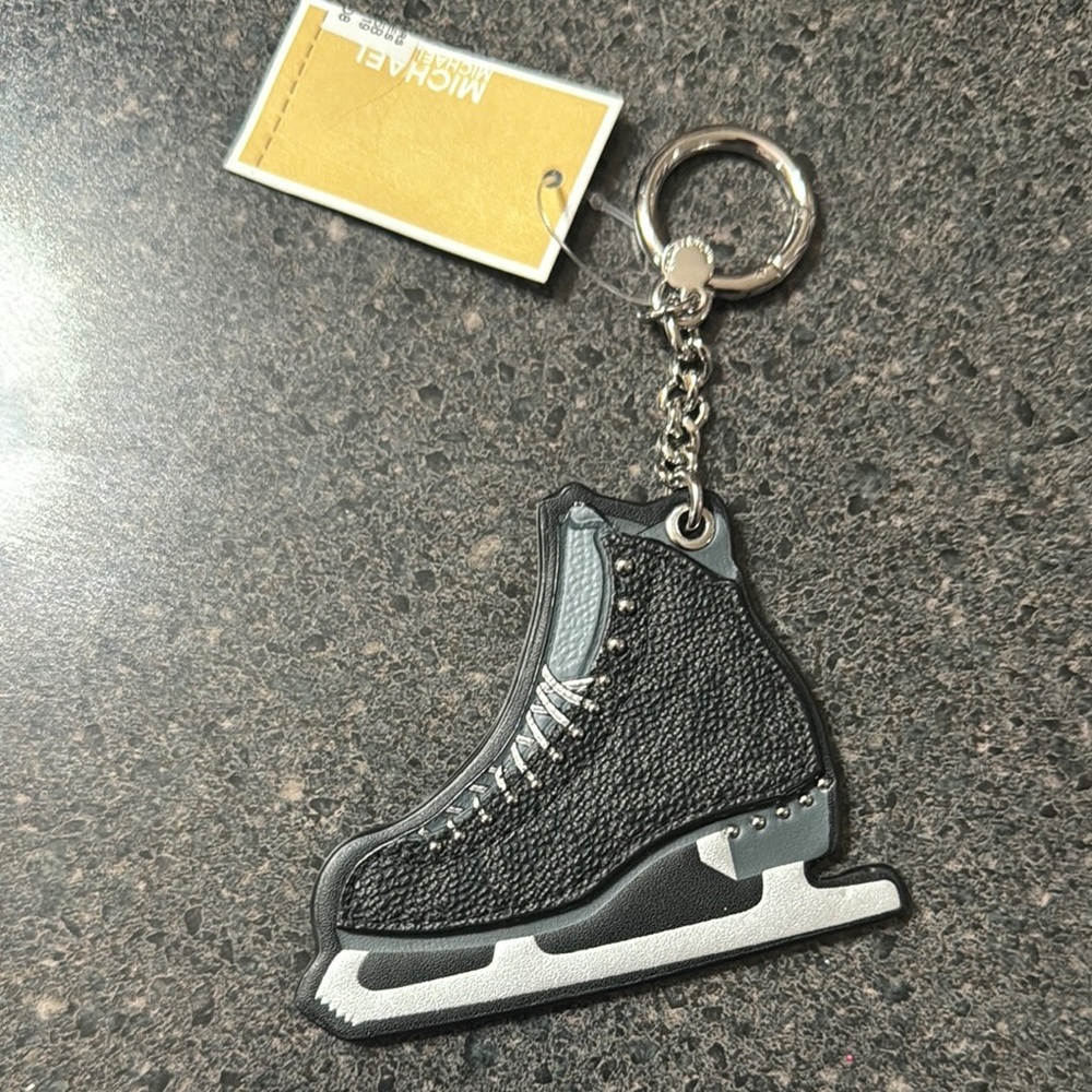 MK aspen ice skate key fob and or bag charm NWT’s